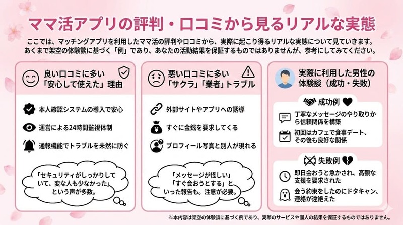 ママ活アプリの評判・口コミから見るリアルな実態